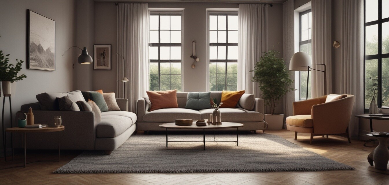 Cozy living room with modern décor